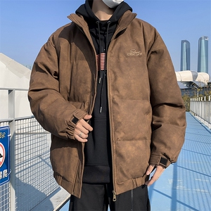 F78-P95 美拉德加厚棉服男2024新款冬季美式复古宽松百搭面包服图片