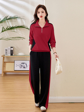 现货女士立领运动休闲时尚韩版修身洋气潮流爆2025年秋款季，女装卫衣/绒衫，凝聚力