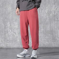 休闲裤男2021春秋季新款舒适松紧腰束口小脚裤运动长裤DS888T，男装休闲裤，电商A102