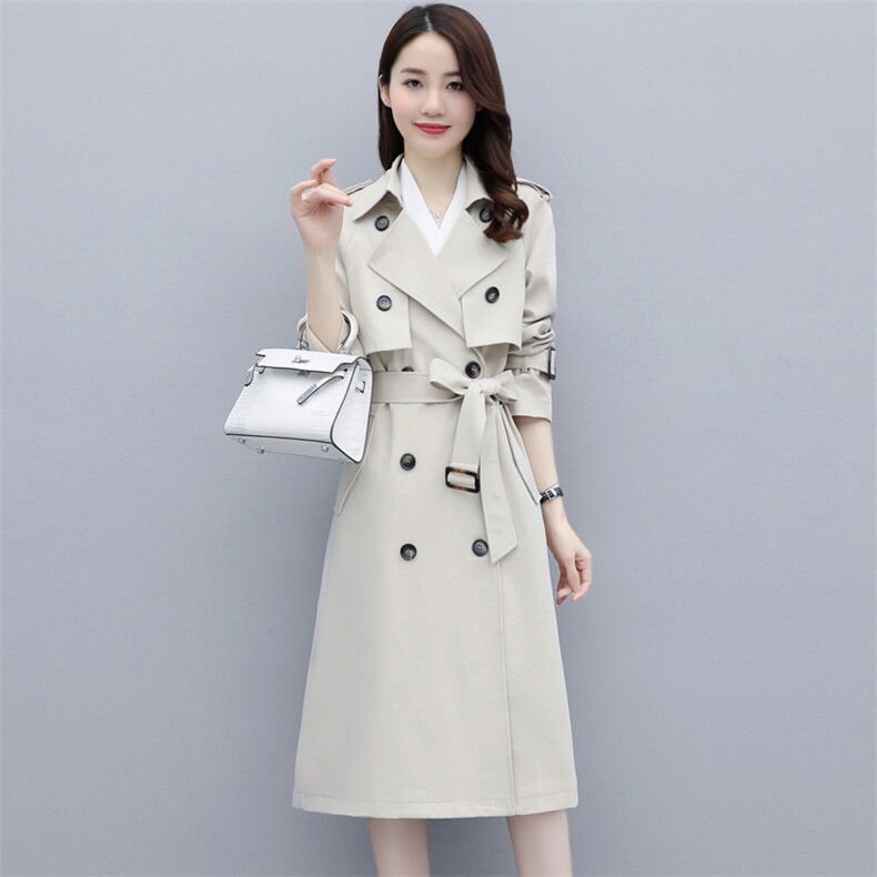 风衣女中长款2025春秋新款时尚气质收腰显瘦流行英伦风大衣外套潮图片