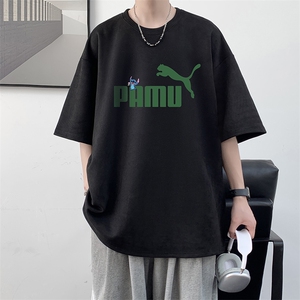麂皮绒短袖t恤男大码半袖男 JD82227-P25图片