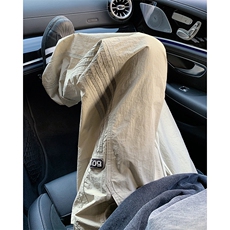 三条杠裤子男夏季新款薄款美式复古痞帅宽松直筒休闲裤G8822-p38，男装休闲裤，星座1008