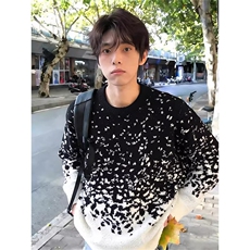 1506/QY310/P56圣诞氛围感红色内搭重磅针织衫本命年加厚打底衫，男装T恤，星座1506