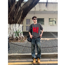 现货立体短袖潮牌情侣T恤，男装T恤，星座910A