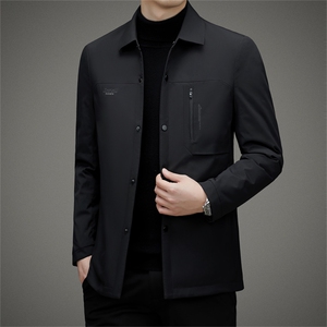 2022轻薄羽绒服男翻领鸭绒冬季新款商务休闲保暖外衣 JZ2201-P198图片