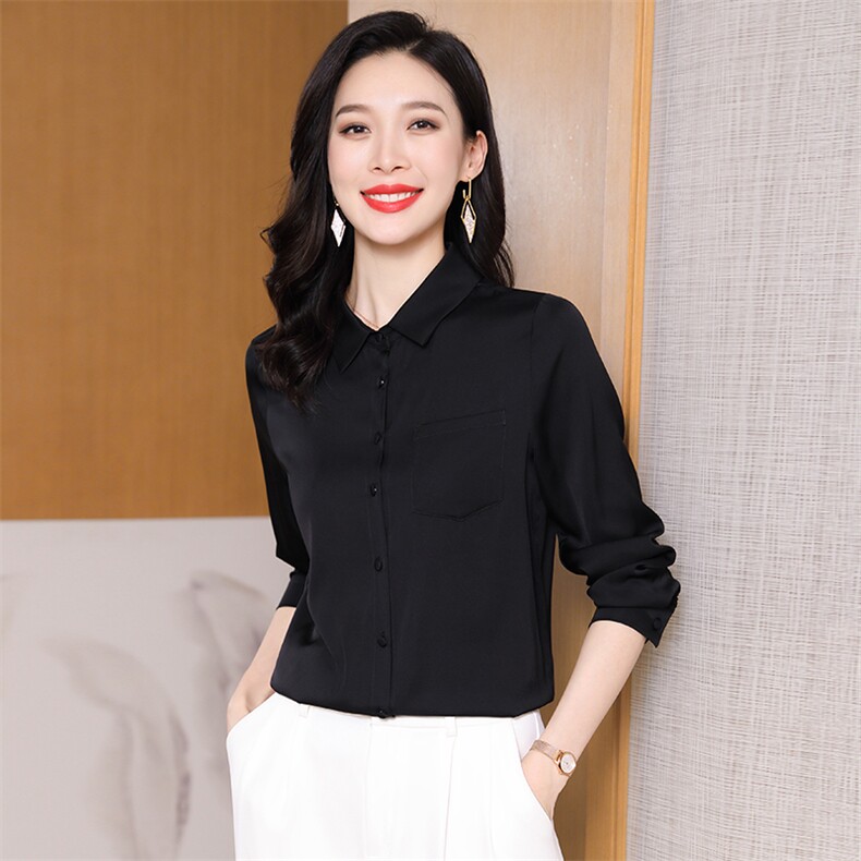 真丝春装优雅气质真丝衬衫女短袖宽松显瘦印花上衣时尚,女装衬衫,阿舍尔精品