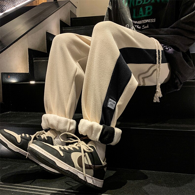 3欧棉绒雪尼尔加绒休闲裤港风束脚长裤XZ102A-2-K2216-P60,男装卫衣,星座211-1