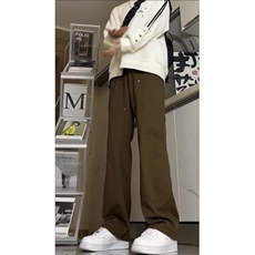 伐木裤军绿工装美式男高街宽松直筒休闲裤cleanfit裤子GJ301P45，男装牛仔裤，电商D256-1(原A064-1)