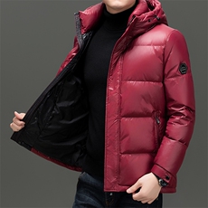 羽绒服男冬季加厚极寒外套2026新款高端男士短款中老年爸爸装亮色，男装羽绒服，电商B212（原钱塘6029）
