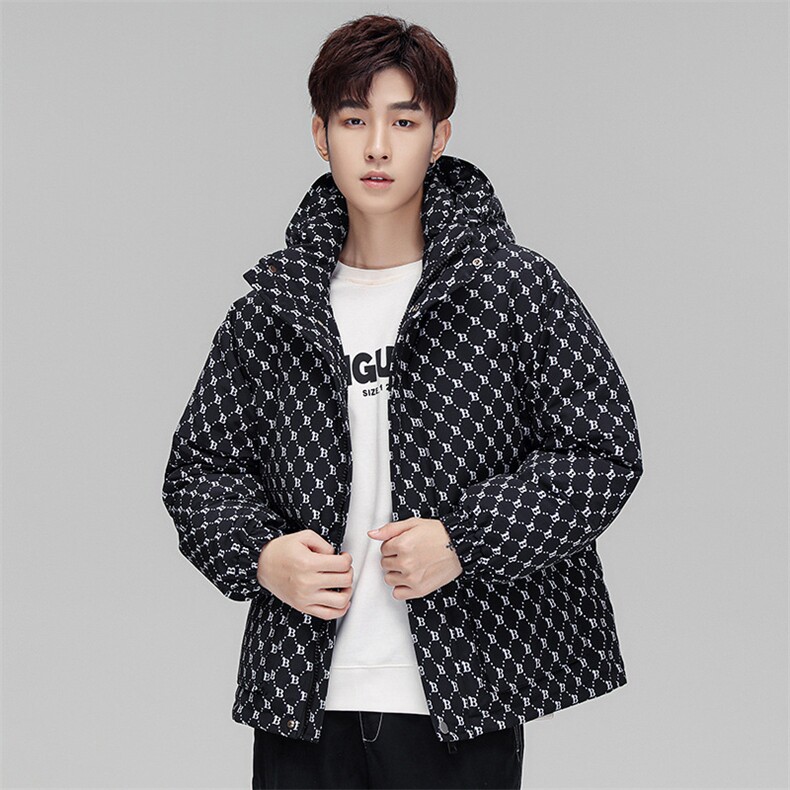 短款冬季羽绒服男款连帽休闲加厚保暖男士情侣羽绒服潮yr234-P110,男装羽绒服,星座1210B