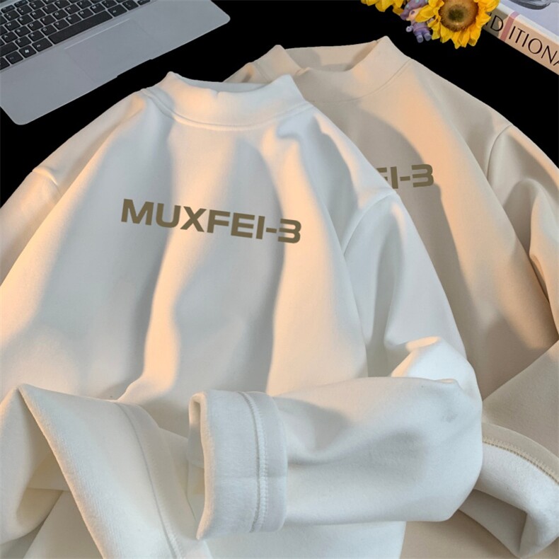 480克重磅德绒加绒半高领打底衫【有货】C403A-DRB2511JR-P35,男装T恤,电商C403A