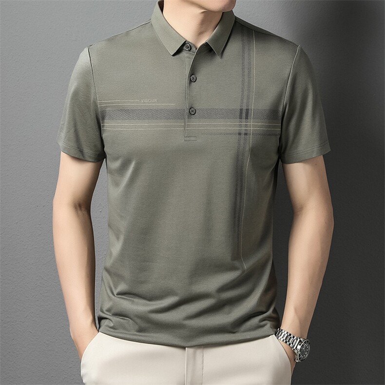POLO衫男上衣半袖男装衣服男士体恤衫T恤潮牌休闲翻领爸爸短袖男,男装T恤,电商B212（原钱塘6029）