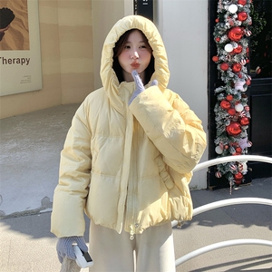 新款黄色连帽90羽绒服2C309-7730P295K428图片