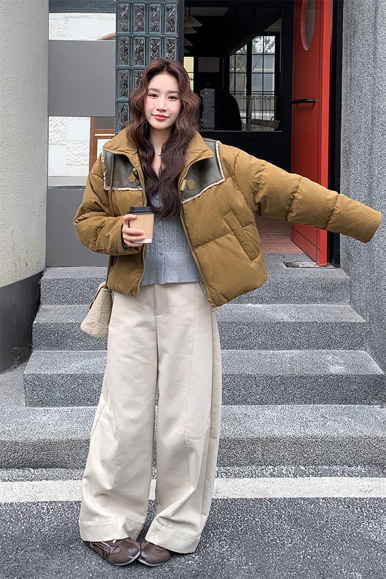 新款拼接羽绒服2C169-2583-P255K378,女装羽绒服,2C169