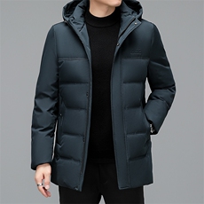 冬季2022休闲男士可脱卸帽羽绒服中青年加厚保暖外套YD8215-P198，男装羽绒服，星座1105-3