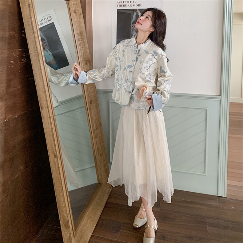 现货！26年春装新款新中式短款外套5529-P160K228,女装短外套,2D112