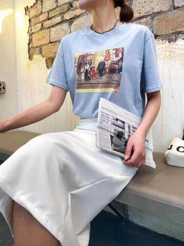 【现货】 油画T恤 SM，女装T恤，L.F.original邻风