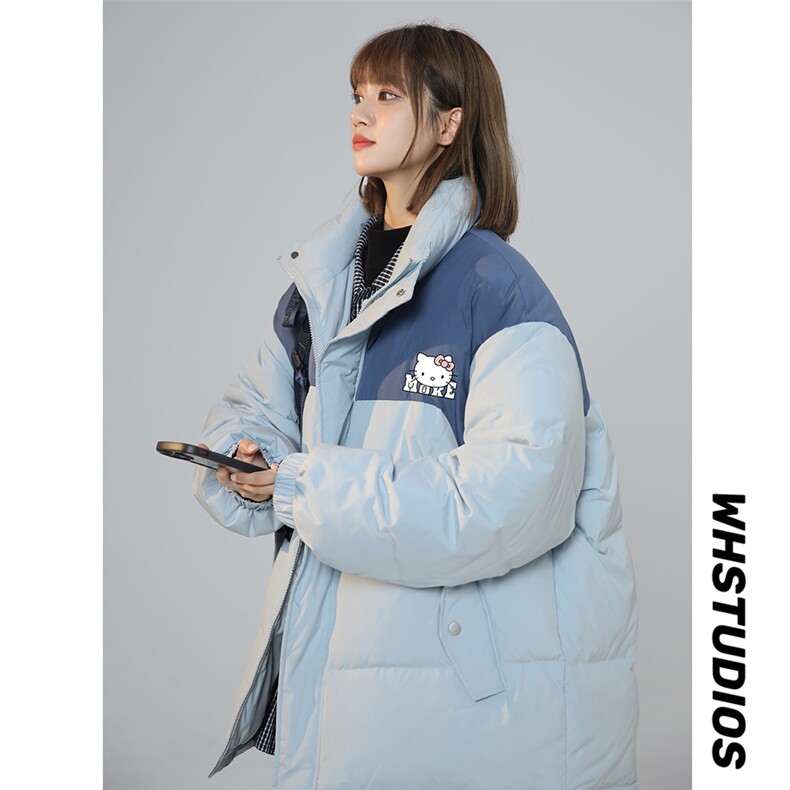 中性风  23冬季时尚百搭卡通印花棉服外套TPMY64301特批P85控138图片
