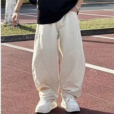简约纯色设计感休闲裤男高级感大口袋阔腿弯刀裤男513ACK2008P43，男装休闲裤，星座513A