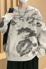 大码秋冬潮流印花卫衣男宽松休闲W9917，男装卫衣，星座1107-1
