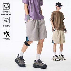 抖音品质夏季新款户外机能速干宽松短裤B315-K25751-特p30控58图片
