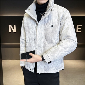 86850-M-3XL-P195 标50绒店主风冬季男士休闲渲染百搭羽绒服男图片