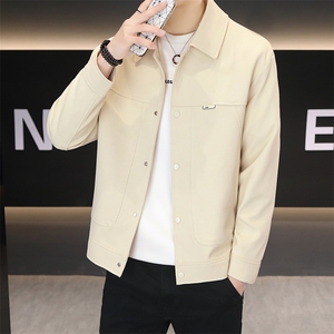 秋季夹克男高品质翻领外套型男商务休闲百搭青年外套男N7955-P85图片