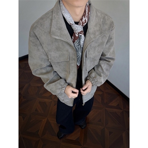 扎染皮衣外套男 1209-1-JK25-P85 主推可谈图片
