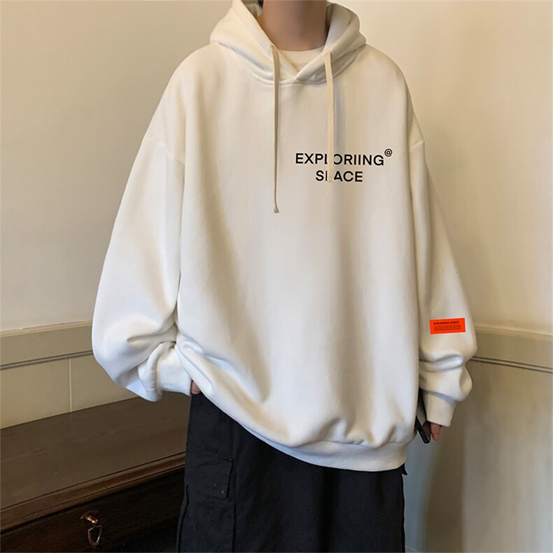 纯棉连帽卫衣男大码运动帽衫宽松薄WY2244-P35 加绒款-P40图片