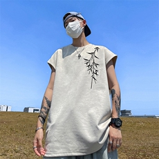 量大优供视频得物直播品230克夏季麂皮绒背心无袖T恤BJ309，男装背心/马甲，电商A486