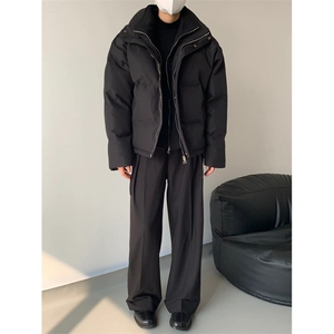 网络图现货！假两件立领棉衣设计感小众高级感棉服外套R8137-P105图片