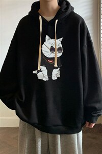纯棉连帽卫衣男大码运动帽衫宽松薄WY2044-P35 加绒款-P40图片
