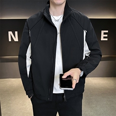 店主风夹克男时尚2025秋款撞色拼接外套男上衣休闲B317/8621/P115，男装夹克，电商B317