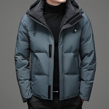 冬季新款中年男连帽羽绒服男爸爸冬装休闲款外套YL8820122-P260，男装羽绒服，电商B212（原钱塘6029）