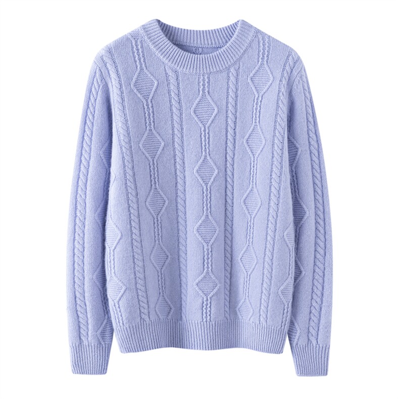 春秋冬男女通用扭花菱形半高，童装儿童羊绒衫，奥赛羊绒童装