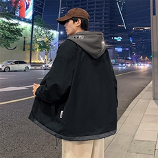 假两件连帽夹克男潮流宽松休闲外套A161-2362-P65，男装夹克，电商A161