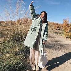现货2020冬装新款牛角扣棉衣8148A-M517.，女装棉衣/棉服，金十上