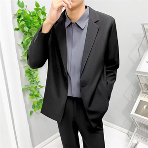 西装外套男春秋季修身宴会婚礼商务休闲西服轻熟风男士上衣服 Y73图片