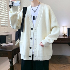 84870-P70毛衣开衫外套男春秋季慵懒风2026新款青少年高级感，男装针织衫/毛衣，电商D310B