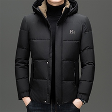 高端男士短款棉衣冬季加厚棉服青中年保暖棉袄防寒冬装连帽面包服，男装棉衣，电商B212（原钱塘6029）