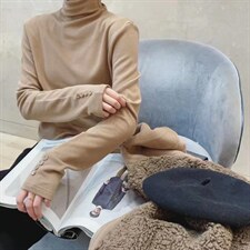 半高领打底衫，其它，简单小珍