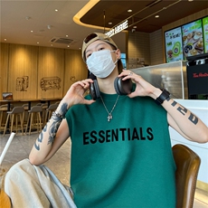 华夫格背心高品质重磅220克ess印花HB706-P25控38（抖音不可售），男装背心/马甲，星座508（原C305）