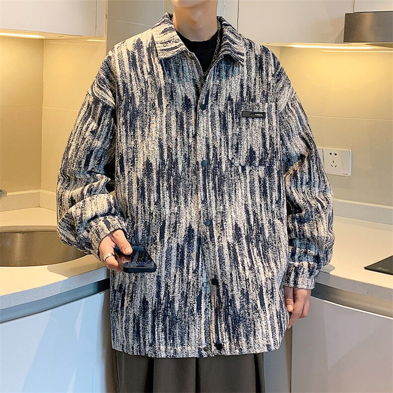 1506/QW10260/P46新款春秋衬衫男高级感夹克情侣宽松上衣外套潮,男装夹克,星座1506