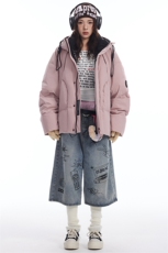 2025冬美式潮牌立领夹克保暖羽绒服男潮牌休闲宽松羽绒服599，男装羽绒服，电商A234
