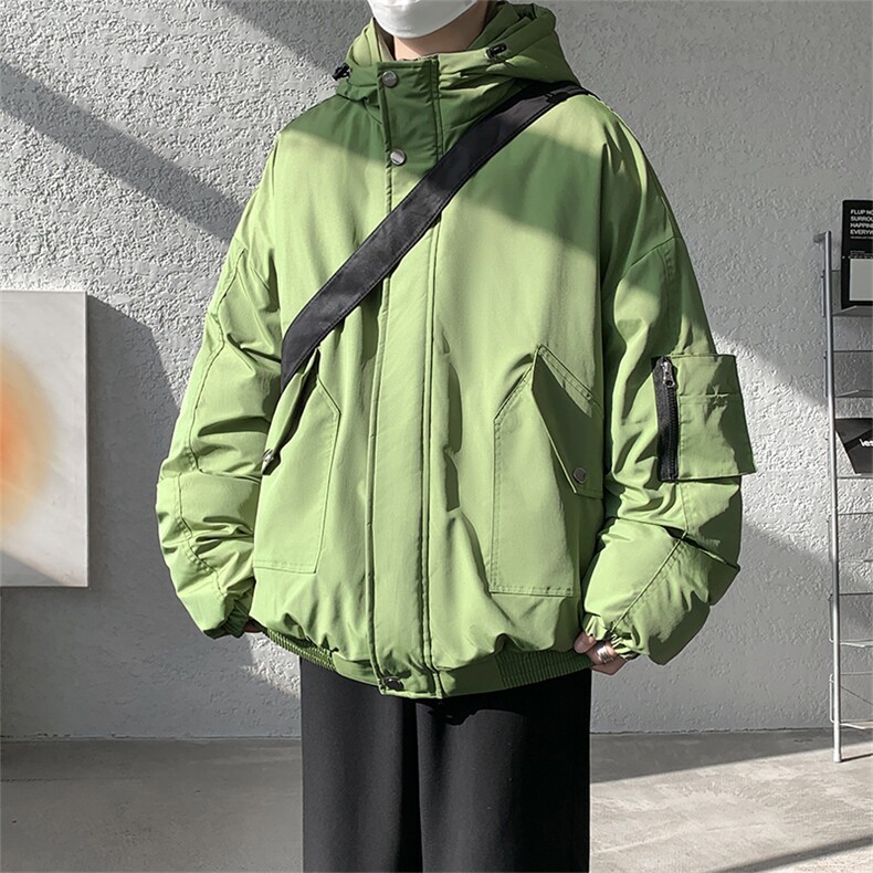 棉服男冬季新款港风宽松连帽棉衣MF9006-P90,男装棉衣,星座214-3