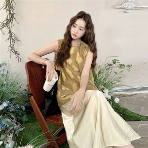 新中式国风套装女2025夏季新款时尚上衣半身裙慵懒气质显瘦两件套图片