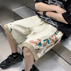 2025夏季休闲潮刺绣五分短裤k40-特p50，男装牛仔裤，星座816A（原B366）