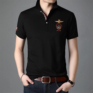 男士短袖2023新款夏季男装夏装薄款上衣服半袖纯棉商务休闲T恤图片