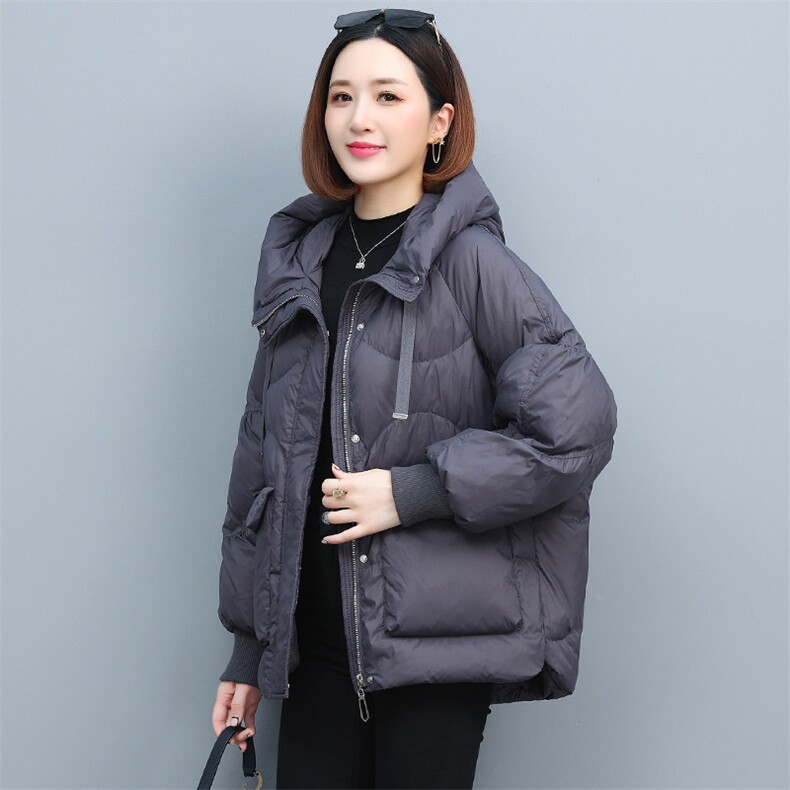 啄木鸟短款羽绒棉服女冬季2024新款妈妈冬装棉袄加厚女士棉衣外套图片