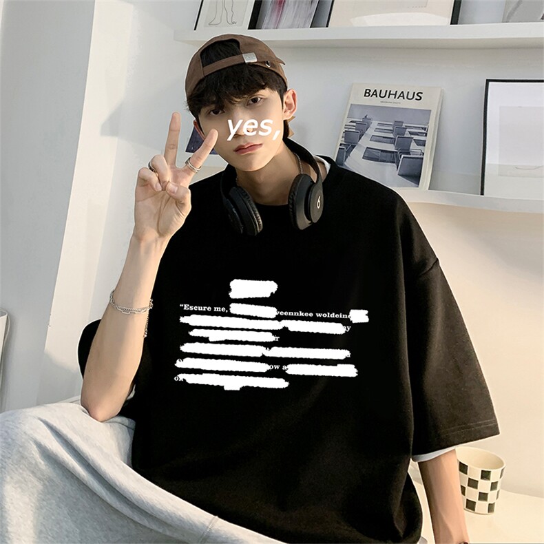 量大优供视频220克美式短袖t恤T2905得物直播有280克品质,男装T恤,电商A486